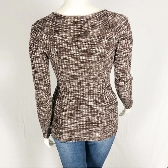 🤎 Love By Design Slim-Fit Brown Stretch Sweater | Size Medium🤎 - Picture 7 of 7